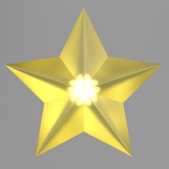 realistic 3d render of star