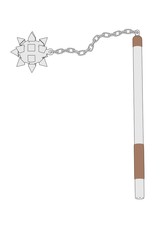 cartoon image of mace weapon
