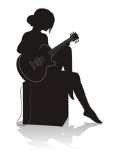 Girl with guitar