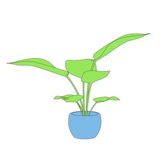 cartoon image of plant in pot