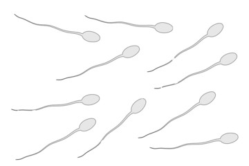 cartoon image of sperm cells