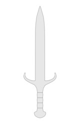 cartoon image of sword weapon