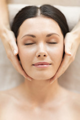 Naklejka premium woman in spa