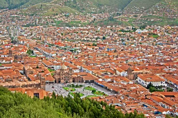 Türaufkleber Urban landscape of Cusco, Peru © Gelia