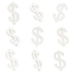 Dollar currency sign render