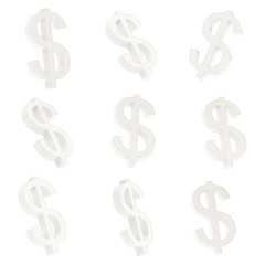 Obraz premium Dollar currency sign render