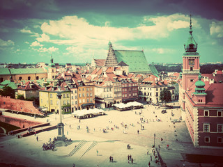Fototapety  Stare Miasto w Warszawie, Polska. Zabytkowe
