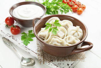 Dumplings with meat