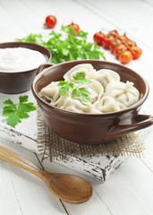 Dumplings with meat
