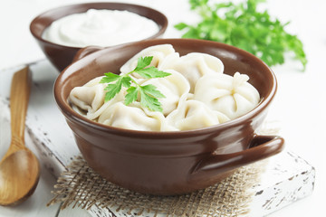 Dumplings with meat