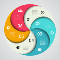 Modern vector info graphic for business project