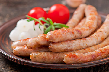 grilled sausages