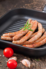 grilled sausages