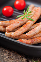 grilled sausages