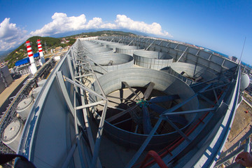 industrial ventilation system, roof of the plant