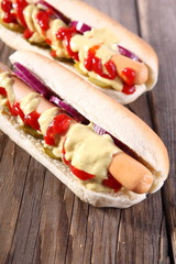 Tasty hot dogs