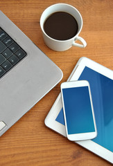 office with computers and phones l