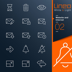 Lineo White & Light - Website and Internet outline icons
