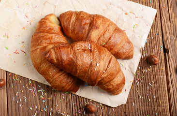 Fresh croissants