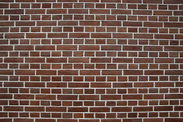 Obraz premium Brown brick wall texture in horizontal view.