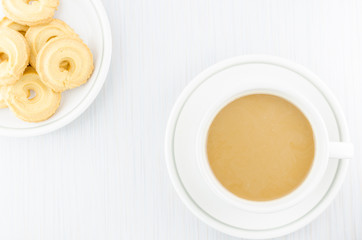coffee on wood table