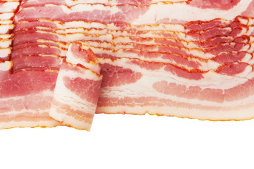 Obraz premium Fresh Sliced Pork Bacon