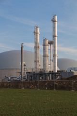 Große Biogasanlage