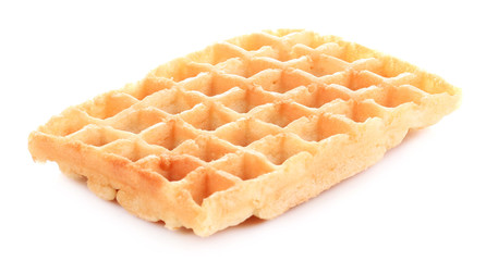 Sweet waffles isolated on white
