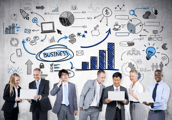 Group of Business Person Learning Economic Trends