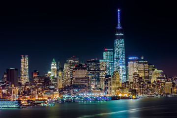 Lower Manhattan by night