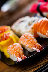 Tasty sushi set, Japanese food
