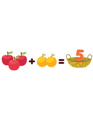 fruits to learn mathematics