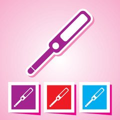 Colourful editable icon of A pregnancy test wand