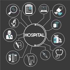hospital network, info graphics