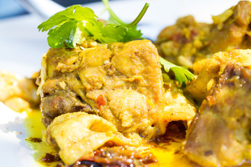 northern thai style stir fried chicken with curry