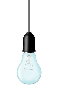 Light bulb isolated on white. Idea concept