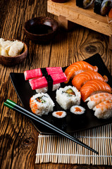 Japanese fresh sushi set