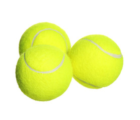 Tennis Balls isolated on white background. Closeup