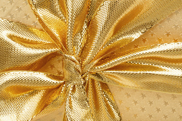 detail of golden ribbon