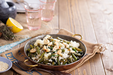 Rice with vegetables