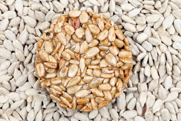 Sunflower seeds in sugar syrup.