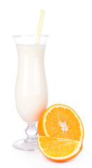 Milk shake isolated on white