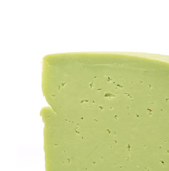 Piece of cheese wasabi.