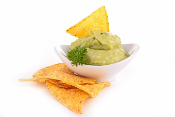 nacho and guacamole