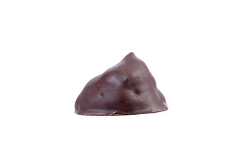 Chocolate truffle candy. Isolated.