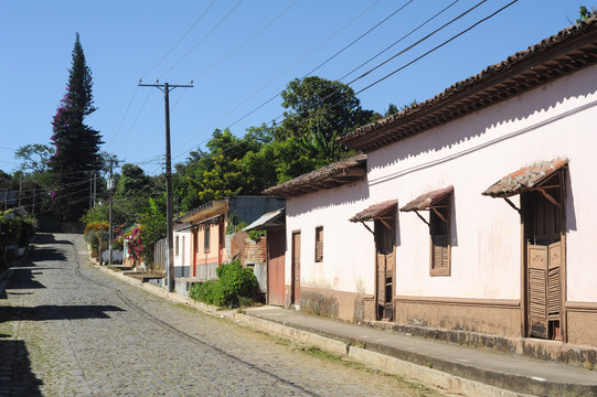 The village of Conception de Ataco on El Salvador