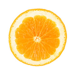Face of orange cut.