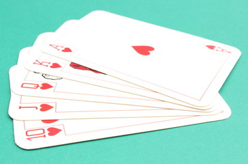 Game card on green background