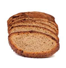 Slices of brown bread.
