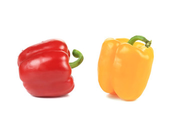 Sweet red and yellow pepper.